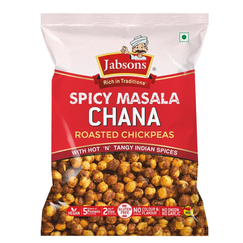 Jabsons Spicy Masala Roasted Chana - 24x150g