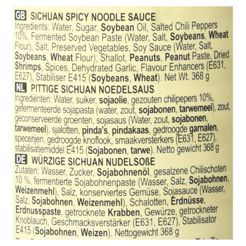 LKK Sichuan Spicy Noodle Sauce 12x368g