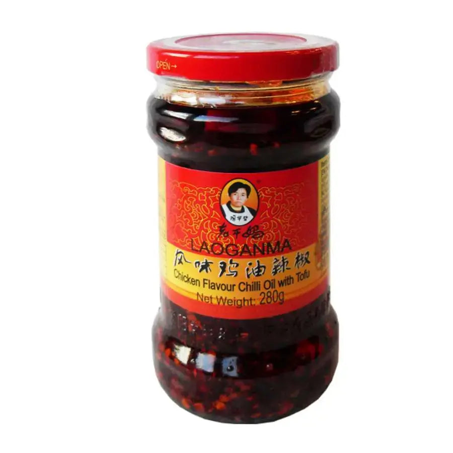 Lao Gan Ma - Chicken Flavour Chilli Oil with Tofu 24x280g