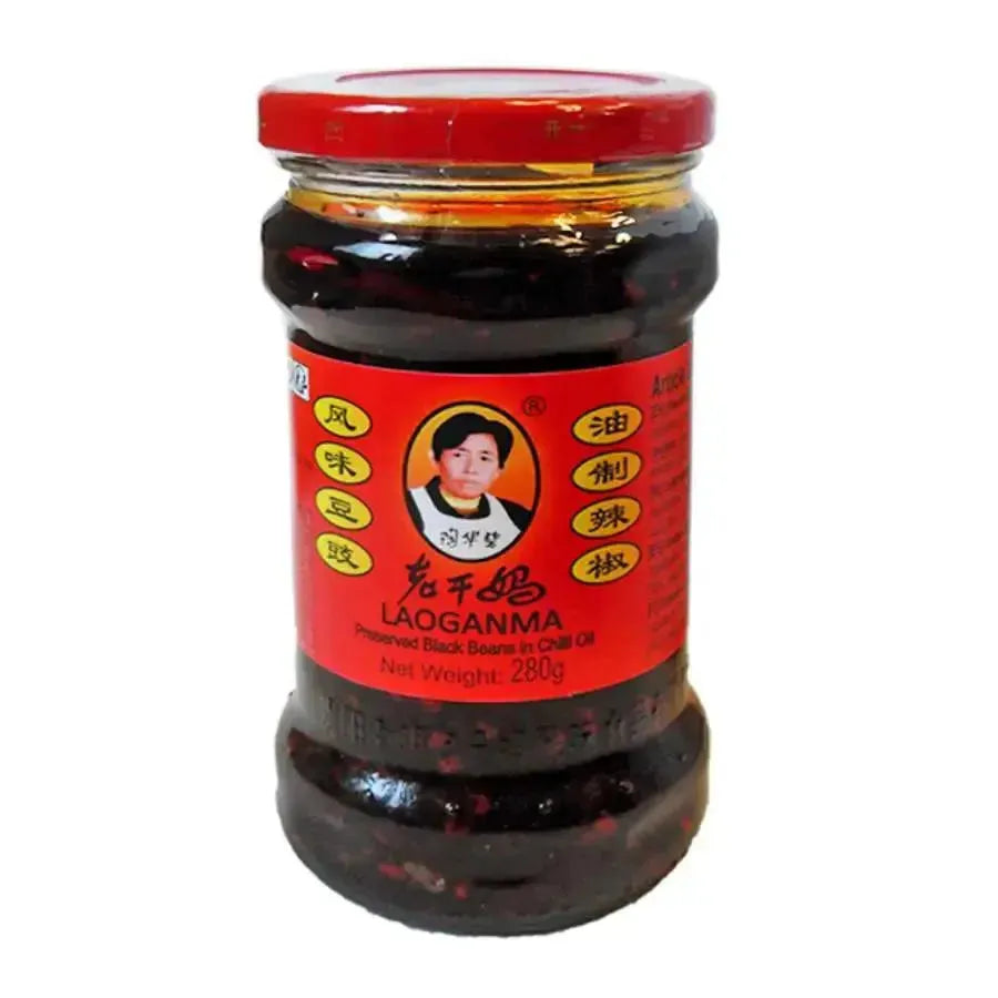 Lao Gan Ma - Preserved Black Beans in Chilli Oil