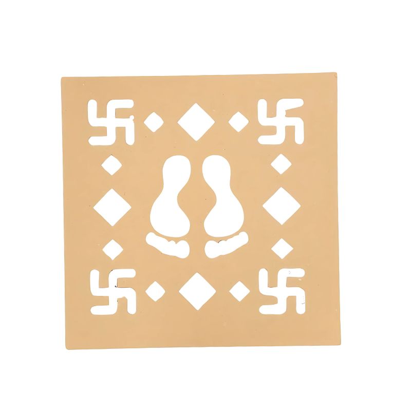 Puja Greh Rangoli Set - Stencil 2pcs & 10 Colour Bottles : 12pcs per box