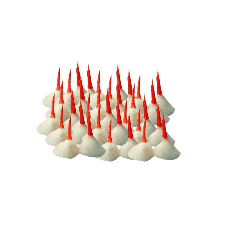 Puja Greh Round Cotton Wicks (Gol Batti) - 10x10x40pcs