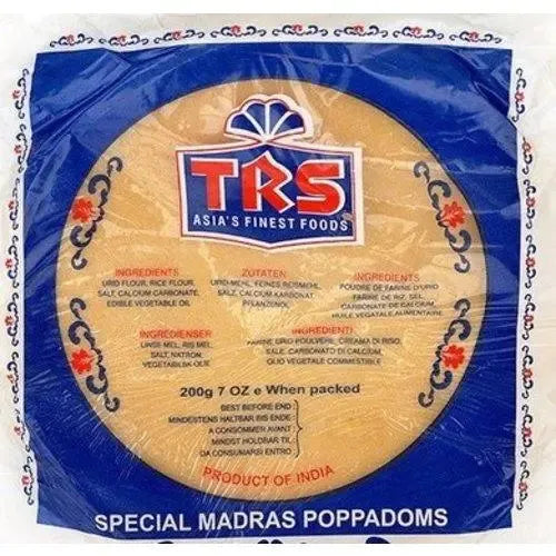 TRS Papads Madras Plain (Ctns) 60 x 200g