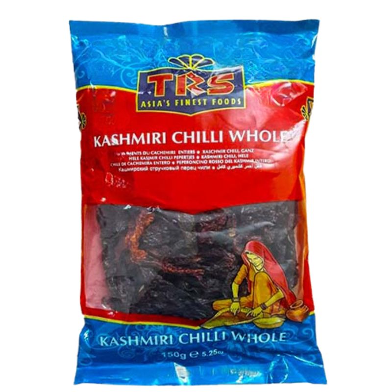 TRS Chillies Whole (Kashmiri) 8 x 150g