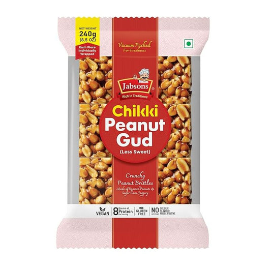 Jabsons Peanut Gud Chikki - 36x240g