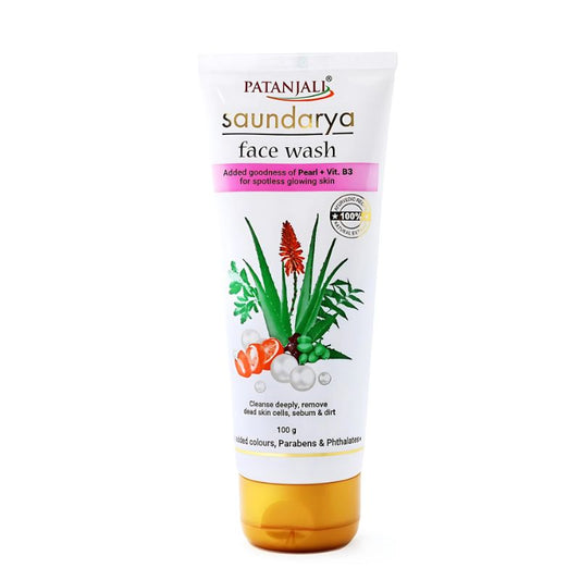 Patanjali Saundarya Face Wash - 96x100g