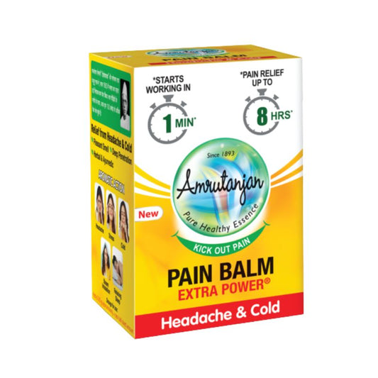 Amrutanjan Strong Pain Balm Headache & Cold - 500x8ml