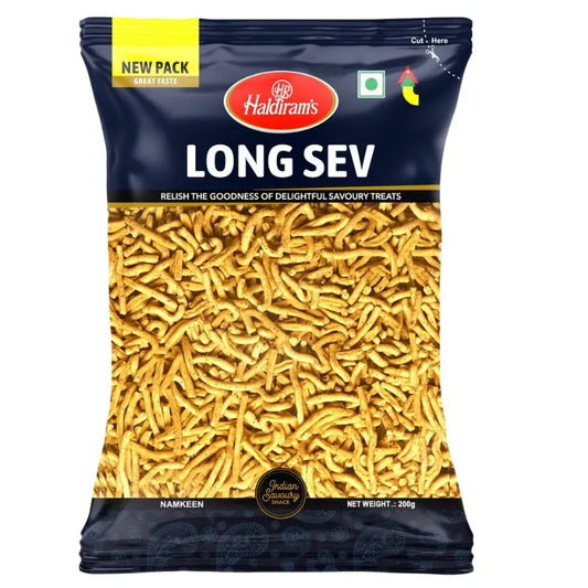 Haldiram's - Long Sev (Spicy Chickpea Flour Snack) - 80x200g