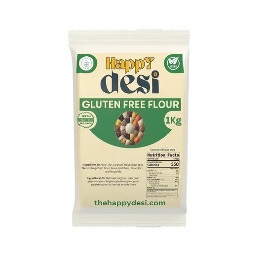 Happy Desi - Gluten Free Atta/ Flour 12 x 1kg