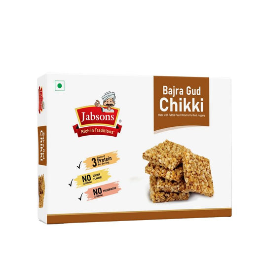 Jabsons Bajra Gud Chikki - 12x250g