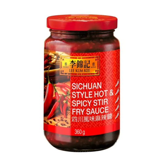 LKK Sichuan Style Hot & Spicy Stir Fry Sauce - 12x360g