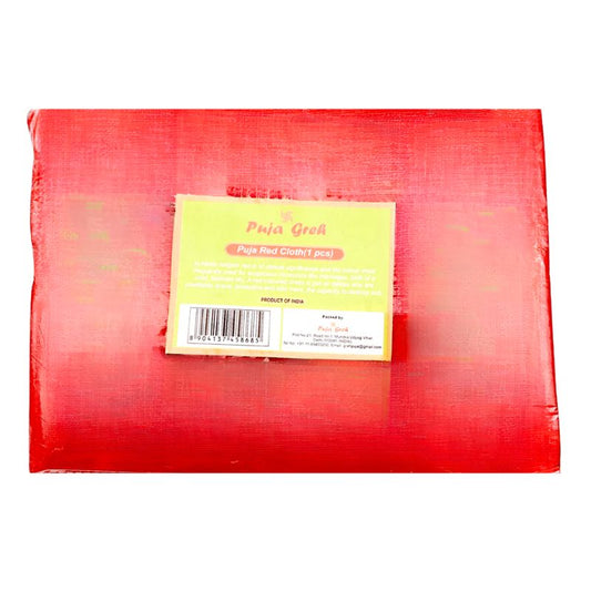 Puja Greh Pooja Red Cloth 85X75cm- 40pcs per box