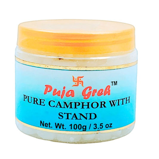 Puja Greh Pure Camphor With Stand - 100x100g