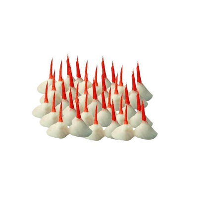 Puja Greh Round Cotton Wicks (Gol Batti) - 10x10x40pcs