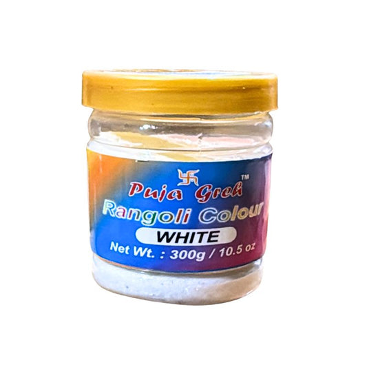 Puja Greh White Rangoli Colour - 60x300g