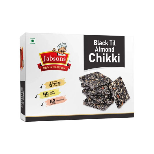 Jabsons Black Til & Almond Chikki - 20x270g