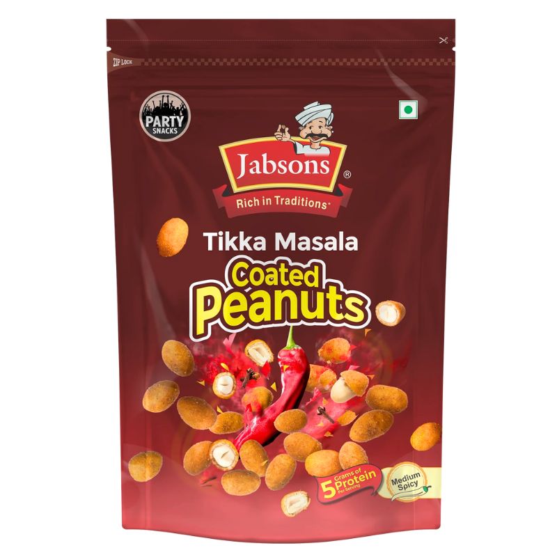 Jabsons Tikka Masala Coated Peanut - 12x400g