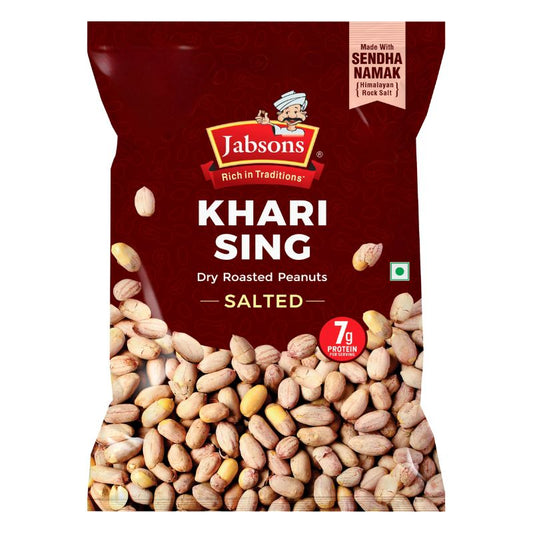 Jabsons Khari Sing (With Skin) Roasted Peanuts - 24x200g
